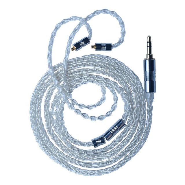 Silver Plated 8-strand Headphone Upgrade Cable 4.4 2.5mm Balanced Ie80 Mmcx 0.78 Headphone Cable Diy Wire