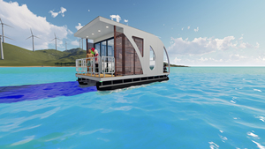 <span class=keywords><strong>ANLAN</strong></span> Villa sur l'eau Péniche Maison flottante Villa de luxe préfabriquée Maisons détachables préfabriquées - Product Image 5