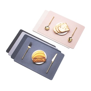 Manteles Individuales de Cuero Resistentes al Agua y al Calor para Mesa de Comedor, <span class=keywords><strong>Mantel</strong></span> <span class=keywords><strong>Individual</strong></span> de Cuero PU/<span class=keywords><strong>PVC</strong></span> para Bodas - Product Image 1