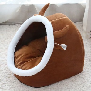 ที่นอนสัตว์เลี้ยงดีไซน์ใหม่ สะดวกสบาย ใช้ได้ทุกฤดู บ้านวิลล่าสำหรับแมว สำหรับสัตว์ขนาดเล็ก บ้านนอนสำหรับแมวและสุนัข - Product Image 3