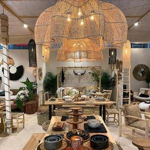 <span class=keywords><strong>Lampadario</strong></span> Giapponese Artigianale <span class=keywords><strong>in</strong></span> <span class=keywords><strong>Rattan</strong></span> Stile Wabi-Sabi con Design Minimalista per Bar, Hotel, Ristorante, Soggiorno e Sale da Tè - Product Image 2