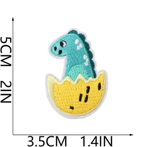 Parche Bordado de Poliéster con Diseño de Parque de Dinosaurios, Personalizable con <span class=keywords><strong>Marca</strong></span> OEM/ODM, Adorno para <span class=keywords><strong>Ropa</strong></span> Infantil - Product Image 6