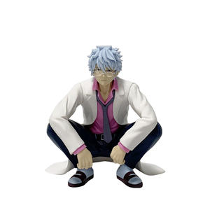 Figura de PVC de 12 cm de Sakata Gintoki en Posición de Cuclillas, Venta al por Mayor Figura Divertida de Ginpachi-Sensei de la Clase 3-Z - Product Image 2