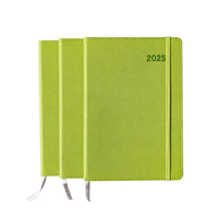 Planificateur de journal en cuir à couverture rigide et personnalisé par le fabricant Tapis de calendrier Couverture en PU avec cahiers reliés élastiques