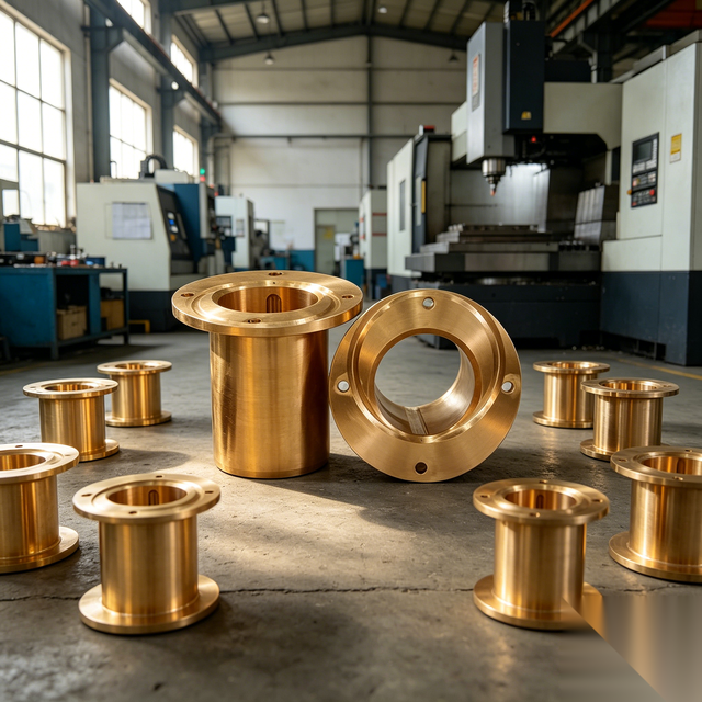High Hardness Self-Lubricating Copper Alloy Bushing Brass Bronze Sleeve Customized ISO Certified