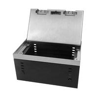 Boîtier de jonction encastré pour prise de sol ZDR200AB en acier inoxydable avec 86 prises électriques UK/EU/US/UN, RJ45, USB, remplaçable