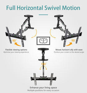 Soporte de <span class=keywords><strong>TV</strong></span> articulado de 32-55 pulgadas, soporte de inclinación de movimiento completo, soporte de <span class=keywords><strong>TV</strong></span> de pared - Product Image 5