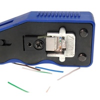 Pabrik OEM Eazy RJ45 tang crimping Cat5e/Cat6/Cat7/Cat8 kabel jaringan RJ45 alat melewati