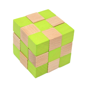 Tự làm gỗ rắn Cube Câu Đố 3D Soma Cube trò chơi cho trẻ em và người lớn người lớn/Kid não trêu ghẹo Hộp đồ chơi đóng gói - Product Image 1