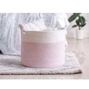 Panier de rangement pliable multi-compartiments en <span class=keywords><strong>corde</strong></span> de coton pour la maison, la cuisine, la salle de bain, la chambre d'enfant et la buanderie - Product Image 5