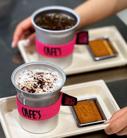 Mini Roze Sublimatie Lek Proof Blanco Cup Mokken Monster Iced Latte Koffie Thee Cups Charmes Voor Proeverij