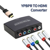 Konverter Komponen ke HDTV untuk PS2 DVD PSP, RCA YPbPr ke 1080P HD Adapter YPbPr ke HDMI1080P Video Audio Converter Adapter