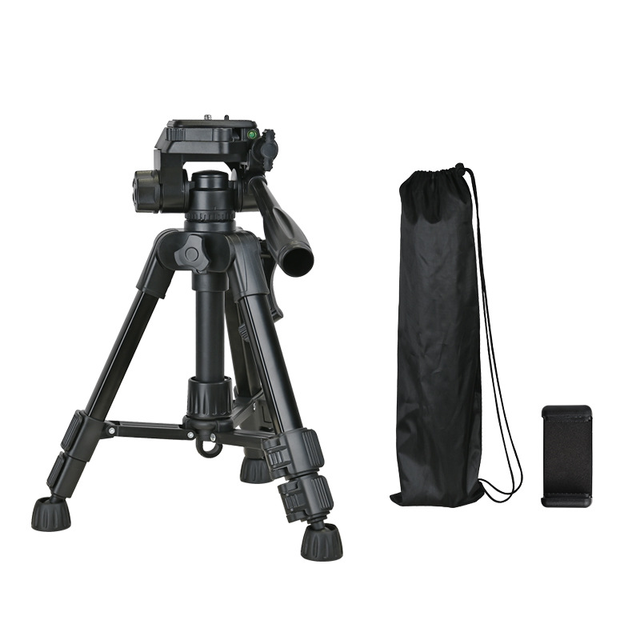 60cm Professional Small Strong Extendable Camera Tripod, Adjustment 360 Ball Head Lightweight Portable Vlog Travel