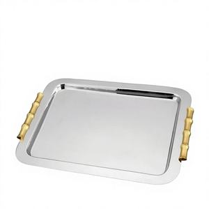 Bandeja Decorativa de Metal para Ramadán, para Servir y Regalar |   Colores y Logotipo Personalizables, Elegante y Práctico - Product Image 1