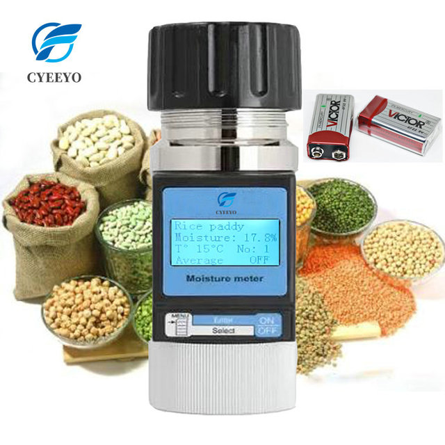 Coffee Cocoa Bean Hazelnut Maize Measure Rice Bran Paddy Grain Moisture Meter Tester Analyzer