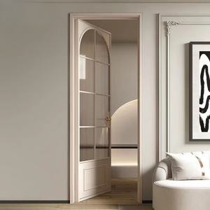 Puerta de Persiana de Hierro Antigua de Estilo Francés, Separador Plano para Baño o Dormitorio, Puerta de Vidrio - Elegante Trabajo de Hierro para Decoración del Hogar - Product Image 5