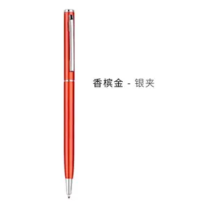 Giá thấp quà tặng cho văn phòng kinh doanh Ballpoint mỏng khách sạn Twist bút cho đi khuyến mại đầy màu sắc kim loại bóng Slim Pen với logo