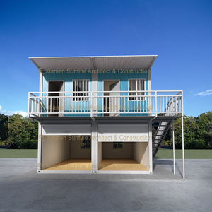 Maison préfabriquée moderne personnalisée à 2 chambres, module démontable, kit de maison conteneur à assembler - Product Image 1