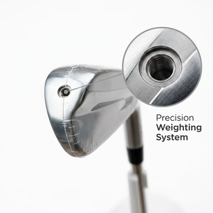 Fers de <span class=keywords><strong>golf</strong></span> personnalisé<span class=keywords><strong>s</strong></span> GAMEN <span class=keywords><strong>GOLF</strong></span> <span class=keywords><strong>G</strong></span>-790 en acier inoxydable forgé, ensemble de 7 pièces (4-9 PW), argent/noir, droitiers, face usinée CNC, clubs souples - Product Image 4