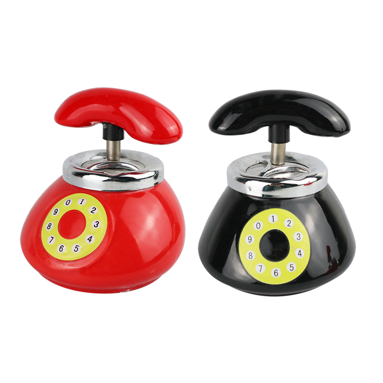 Оптовая продажа красный телефон Симпатичные сигары пепельница для стола
