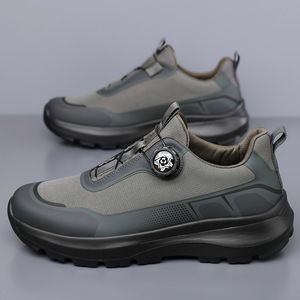 Zapatos Deportivos Casuales para Hombre con Cordones, Color Negro Sólido, Suela Suave, Resistentes al Desgaste, Zapatos de Viaje - Product Image 4