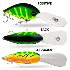 Señuelos de Pesca Crank de 12.5cm y 24.5g, Señuelo Duro con Ojos 3D, 5 Colores, Señuelos Artificiales Biónicos, Señuelo Flotante de Superficie - Product Image 5