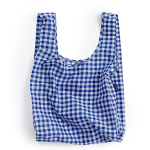 Promotion Eco-friendly Reusable Ripstop Folding Tote Bag Polyester Foldable Grocery Shopping Bag