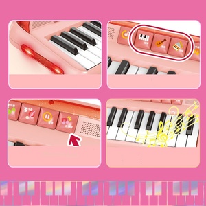 Clavier musical éducatif en plastique coloré avec lumières pour enfants - Vente en gros - Product Image 5
