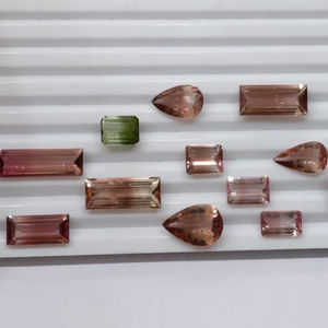 พลอยธรรมชาติทำด้วยมือผลิตภัณฑ์จำนวนมากชนิดสองสีทัวร์มาลีนแตงโมทัวร์มาลีน - Product Image 3