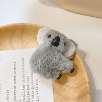 Automne hiver doux peluche Koala ours petite griffe pour femme dame enfants pinces à cheveux en gros