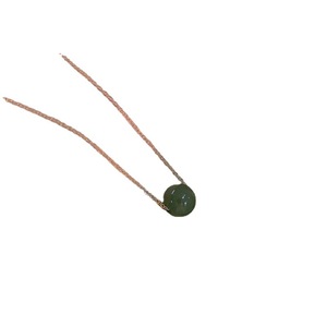 Qinghai Hetian Jade Ball Necklace Women's Round Geometric Clavicle Chain Gift Fashion Jewelry - Product Image 5