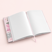 Carnet de journalisation personnalisé pour le bien-être, couverture rigide rose style Y2K avec motifs collage cerise et nœud papillon, cadeau tendance, commande en gros OEM ODM