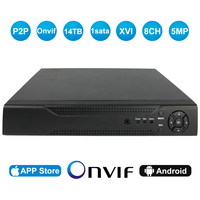 Anxinshi 6 en 1 AI XVR App Xmeye 5MP 8 canaux Enregistreur vidéo coaxial HD à disque dur