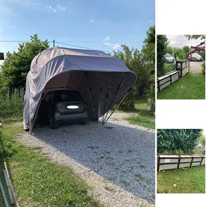 <span class=keywords><strong>Vente</strong></span> directe d'usine, abri de stationnement simple et rétractable, adapté aux cours extérieures, résistant au soleil, imperméable et durable. - Product Image 3