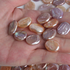 Perla Natural de Agua Dulce Blanca de 13 mm, Forma de Corazón, No Porosa, Colgante Barroco para Collar DIY, Perlas Sueltas en Forma de Botón - Product Image 3