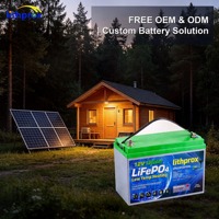 Batería de ciclo profundo LiFePO4 para almacenamiento en el hogar, 12.8V 120AH, Grado A, 6K ciclos, BMS inteligente, RS485, Conector Anderson, CE RoHS IP67, OEM ODM