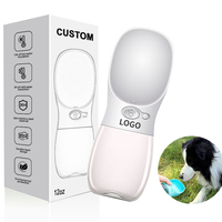Bouteille d'eau portable pour chien, pliable, pour voyage, anti-fuite, en matériau sûr de qualité alimentaire, avec logo personnalisé, achat en gros, qualité supérieure