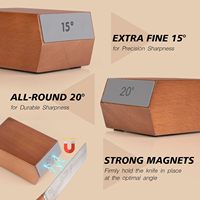 2025 cuisine Portable diamant Mini rouleau aiguiseur de couteaux ensemble Angle fixe professionnel couteau à rouler Kit d'affûtage avec Angle
