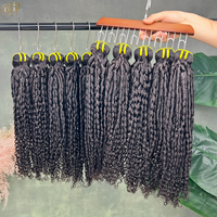 Extensions de Cheveux Humains Indiens Vierges Bruts Pixie Curl 100% Naturels Non Traités Double Drawn pour Livraison Directe