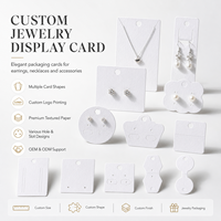 Carte de présentation personnalisée pour bijoux : Carte d'emballage pour boucles d'oreilles et colliers, idéale pour les collections de bijoux