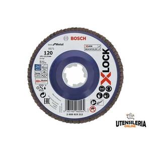 Discos de solapa Bosch para metal X571 Ø 125mm plano G120 (10 uds) - Product Image 4