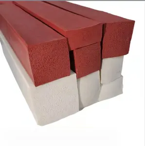 Thermal Resistant Forming Silicone Rubber Square & Rectangle Seal Strip