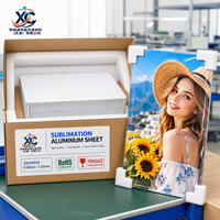 Süblimasyon Alüminyum Levha 0.45mm-1.15mm Kalınlık RoHS Sertifikalı A3 A4 A5 HD Beyaz Kaplamalı Fotoğraf Paneli Boşlukları Fabrikadan Doğrudan