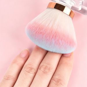 Brosse de nettoyage pour ongles en cristal et diamant, outil de nettoyage de maquillage, brosse à poussière pour ongles en nylon en forme de champignon ou de fleur, vente en gros - Product Image 5