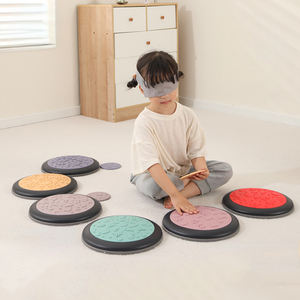 Colorido autismo niño placa sensorial plástico textura Circular disco cruce piedra juguete para la escuela al aire libre sala de estar uso - Product Image 1