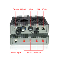 Mini-ordinateur industriel embarqué sans ventilateur, étanche IP67 IP69K, haut de gamme, avec processeur Intel J1900
