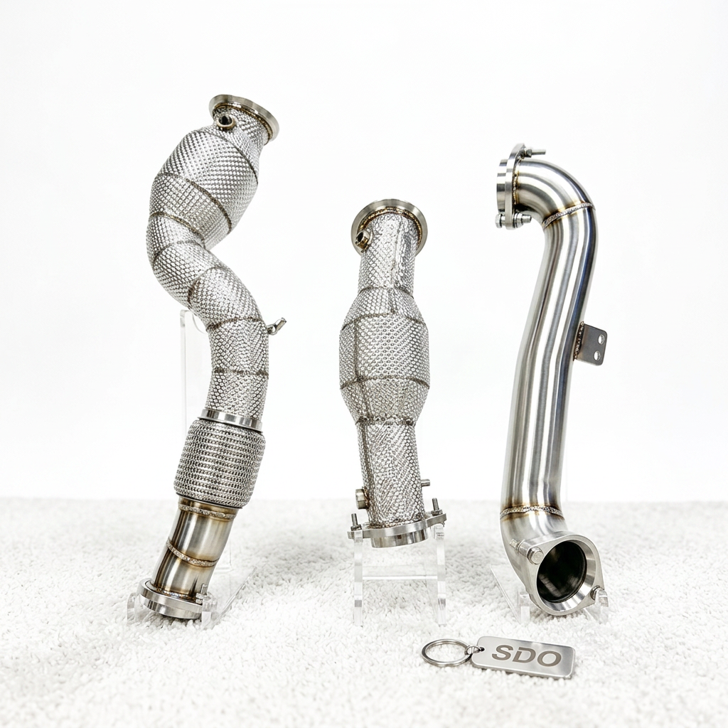 VantaFlow High Flow Catted Downpipe for BMW M2 G87 S58 3.0T 2023+ Performance Exhaust With Thermal Heat Shielding
