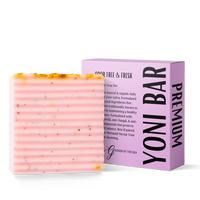 OEM/ODM Probiotiques et ingrédients naturels Savon de soin féminin Savon de lavage Yoni rose Barre de savon pour femmes Ph Balance