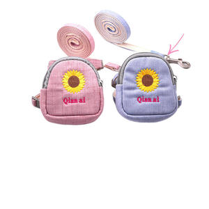 Sac à dos Teddy Bichon pour animaux de compagnie avec corde de traction Harnais de poitrine pour chat et chien pour l'entraînement à la marche Sac et chaîne portables pour animaux de compagnie - Product Image 1