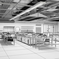Fournitures de cuisine pour restaurant OEM/ODM personnalisées Zhonghui Zh8866 2025 – Meuble de rangement commercial finition mate brossée avec pieds réglables en hauteur